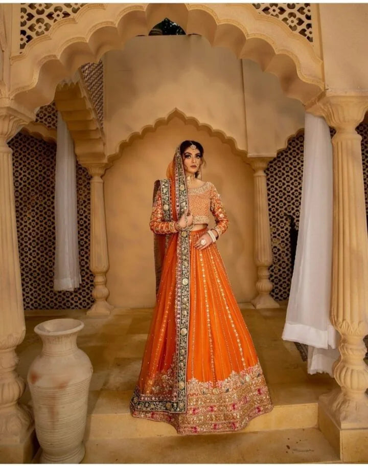 Beautiful Lehenga Choli For Mehndi
