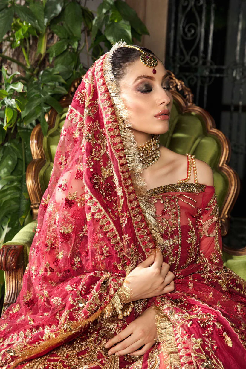 A Hard Net Shirt and Dupatta Raw Silk Lehenga