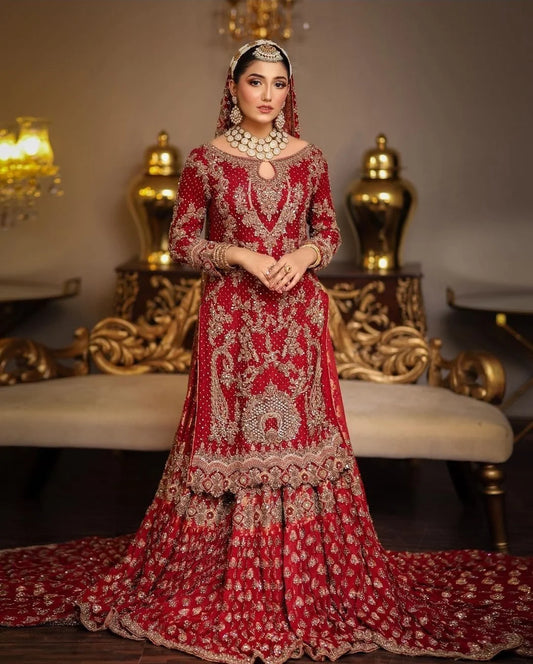 Back Trail Farshi Lehenga With Long Shirt
