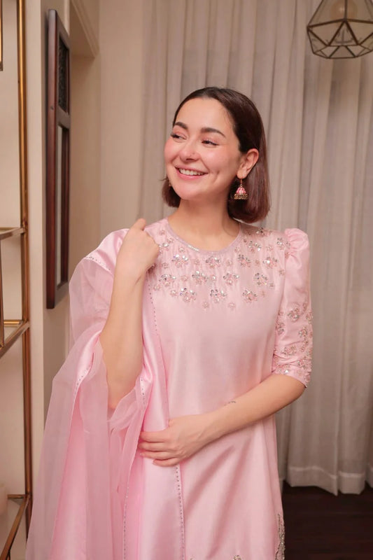 Luxury Wedding Outfit: Pure Raw Silk Ensemble