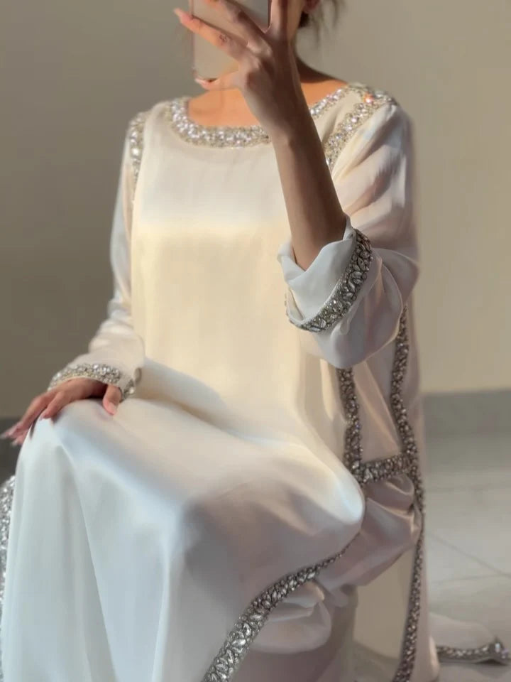 Luxury Korean Shamose Silk 3PC Stitched Dress — Ready to Wear