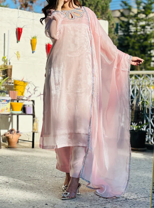 Luxury Lama / Sheesha Silk 3PC Stitched Dress — Ready to Wear