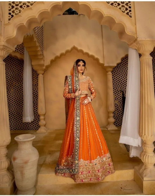 Beautiful Lehenga Choli For Mehndi