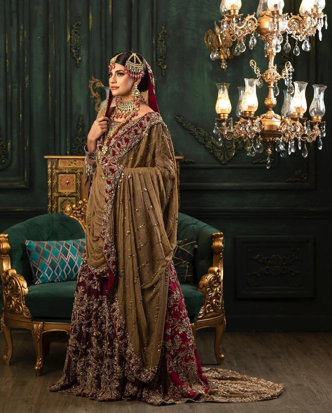 Back Trial Bridal Lehnga