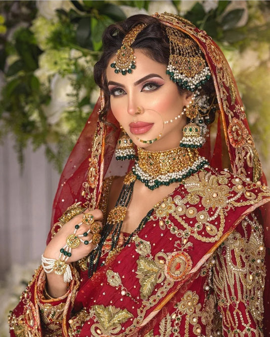 Beautiful Long Bridal Maxi with Lehenga Barat